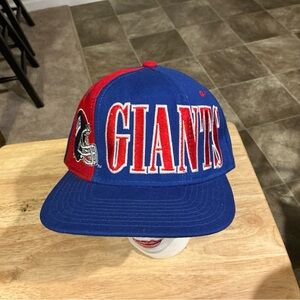 Vintage STARTER Tri Power NY Giants 100% Wool Snapback Cap Never Worn